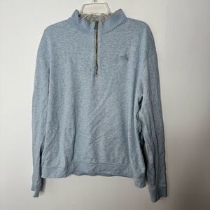 Turtleson Men's Light Blue Quarter-Zip Sweater Size XL